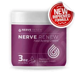 NEW LARGER Nerve Renew Cream 3 OZ Pain Relief Fast-Acting All-Natural - Picture 1 of 6