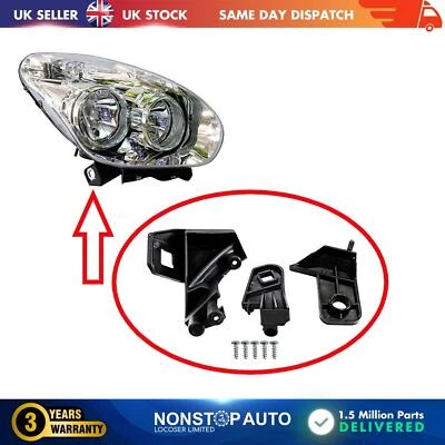 Headlight Repair Kit Bracket Mount Clips Right For FIAT Doblo 51810671 - image 1 of 4