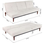 Double Sleeper Couch Sofabed Sofa Bed 4Seater Sofa Settee Ajustable Wood Feet UK