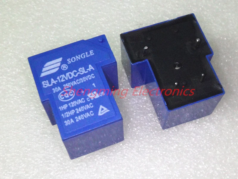 2PCS SLA-12VDC-SL-A SONGLE Power Relay 4Pins 12V DC coil PCB type electromagnet - Image 1 of 1