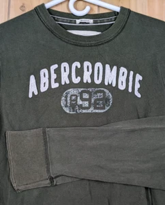 Camisa De Colección Abercrombie Fitch Peso Pesado Para Hombres M 1892 Verde Y2K Músculo Envejecido - Imagen 1 de 10