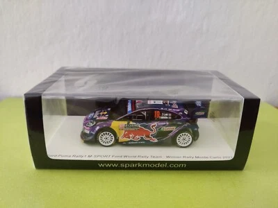 Ford Puma Rally1 Red Bull S.Loeb Last Win Montecarlo 2022 Spark S6697 1:43 - Immagine 1 di 4