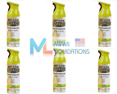 Pintura en aerosol universal para todas las superficies 6 Rust-Oleum 284962, 12 oz, cítricos brillantes  Foto 1 de 2