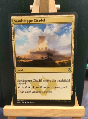 Sandsteppe Citadel - Khans of Tarkir - Uncommon Land - NM/LP - MTG - Image 1 of 3