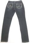SEVEN7 ~Petite~ Jeans Skinny Embellished Crystal Studs Wide Stitch Size 8P x 29