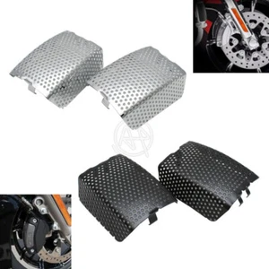 Motorcycle Front Brake Caliper Cover For Harley Electra Glide Road King 2006-19 - Foto 1 di 12