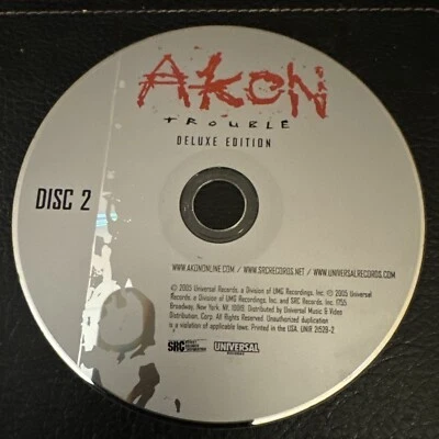 Akon Trouble Deluxe Edition Disc 2 Excellent Condition Disc Only - Image 1 of 2