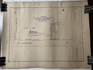 1906 Plan Plot Survey, Boswell ~ Sharpnack St. ~ 22nd Ward, Philadelphia, PA - Picture 1 of 17