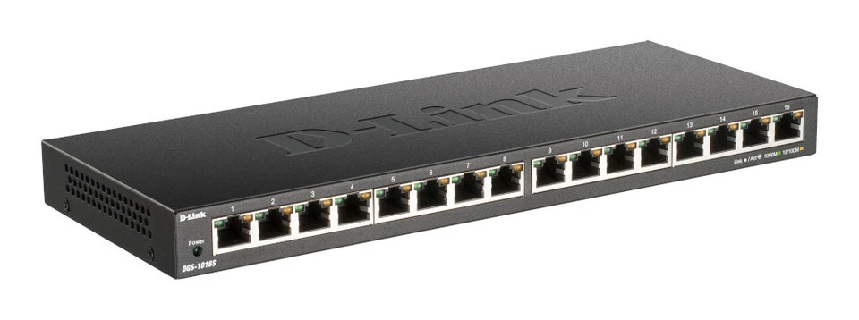 D-Link DGS-1016S Switch Unmanaged Gigabit 16 porte 32Gbps - Immagine 1 di 1