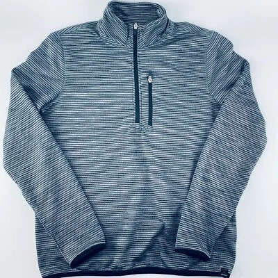 Prana Mens Medium Gray Half Zip Casual Hiking Outdoors Running - Image 1 of 4