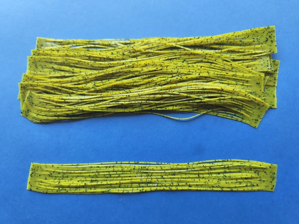 DW LURES 10 silicone Skirt Tab Lite Watermelon Black Flake T73 Fish Lure Spinnerbait Bass