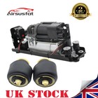 Air Suspension Compressor & Valve Block+2x Air Spring Bags For BMW 5 F11 F07 F10