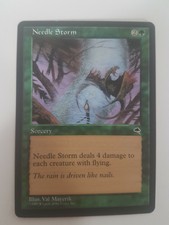 Needle Storm Magic the Gathering MTG Tempest Green Common