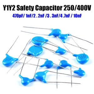 Condensador de seguridad de disco 250/400 V Y1 Y2 470pF/1nF/2,2nF/3,3nF/4,7nF/10nF - Imagen 1 de 16