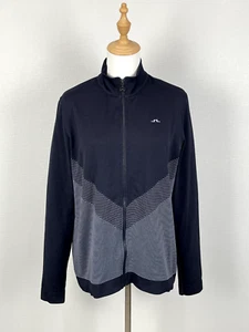J. Lindeberg Women's Blue Full Zip Long Sleeve High Neck Golf Jacket Size L - Picture 1 of 18