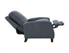 Barcalounger Melrose Recliner Chair in Corbett Steel Gray Leather