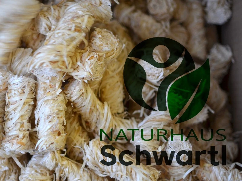NATURHAUS-SCHWARTL 200 Stück Anzündwolle Anzünder Holzwolle Bioanzünder Kaminanzünder Brennholz Öko