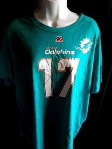 Miami Dolphins Women's Tannehill #17 Majestic Plus Size Shirt 2X - Picture 1 of 4