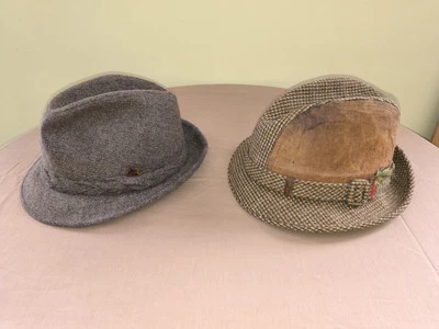Lote De 2 Fedoras De Colección Stetson & Dobbs Talla 7-1/8 Buen Estado  Foto 1 de 4