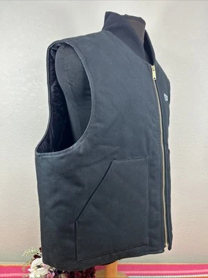 Carhartt V01-BLK Cotton Thermal Lining Black Work Vest Men's Size US XXL W/LOGO - Image 1 of 4