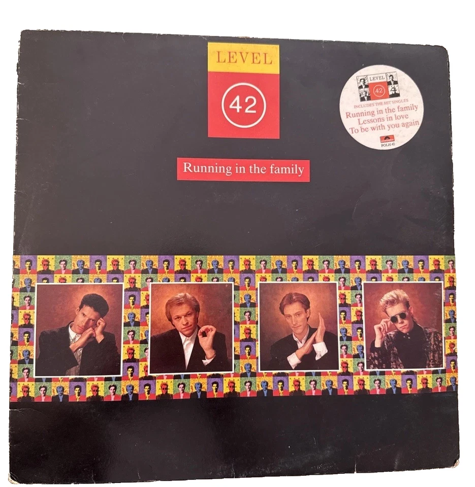 Level 42 Running In The Family LP 1987 Polydor POLH42 UK VG Townhouse K. Metcalf Foto 1 de 4