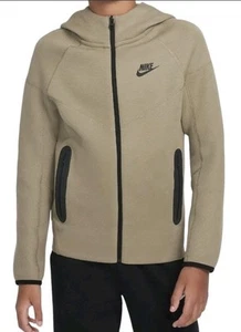 NWT Kids Nike Tech Olive Full Zip Hooded Jacket Size Youth XS - Picture 1 of 6
