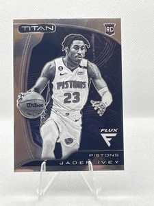 Tarjeta de novato 2022-23 Panini Flux Titan Jaden Ivey #63 Detroit Pistons - Imagen 1 de 2