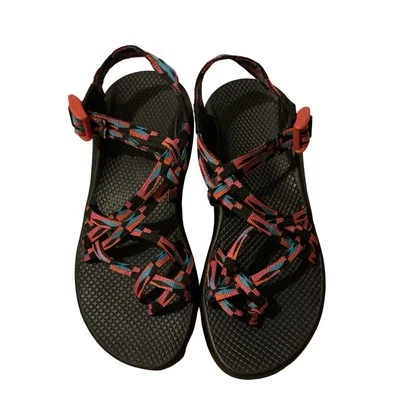 Классические женские сандалии Chaco ZX2 с ремешком пурпурно-розовые J107210 размер 9 б/у в отличном состоянии ЧИТАЙТЕ - Изображение 1 из 4