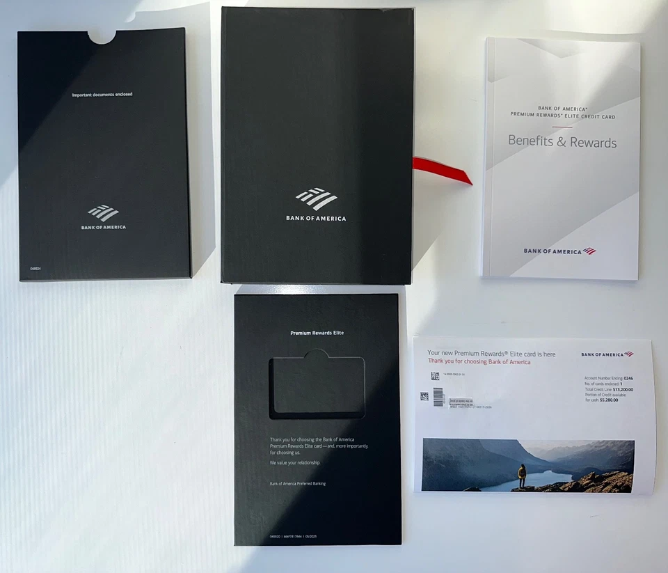 Bank of America Premium Rewards Elite ✅Full Welcome Package✅Box Kit Only-NO CARD - Image 1 of 4