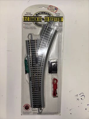 Bachmann HO On-30 Nickel Silver Remote Turnout - Right NIB 44562 NEW Track - Image 1 of 4
