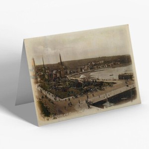 GREETING CARD - Vintage Scotland - The Esplanade and Bandstand, Rothesay