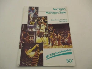 1977 Magic Johnson University of Michigan v Michigan State Basketball Program - Picture 1 of 8