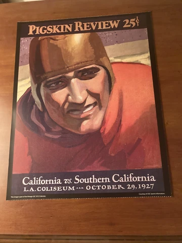 1927 Southern Cal (USC) - California Vintage Football Poster - Great For Framing Cover