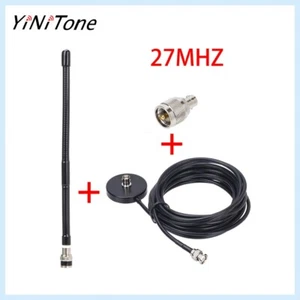 Antena męska 27MHz BNC z podstawą magnetyczną i kablem 5M RG-58 do Kenwood Motorola - Zdjęcie 1 z 9