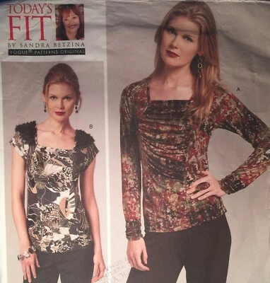 NEW/VINTAGE 2011 VOGUE PULLOVER TOP SEWING PATTERN V1275 ALL SIZES 32-55" - Image 1 of 2