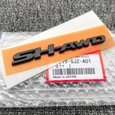 Emblema negro SH-AWD para maletero trasero Acura TLX TL RL RDX ZDX insignia 3D genuina OEM Foto 1 de 4