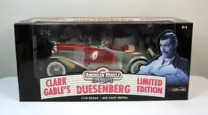 Ertl American Muscle 1:18 LE Clark Gable's Duesenberg Diecast - Picture 1 of 5