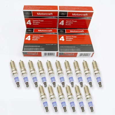16pcs New Double Plat Spark Plugs SP526 CYFS12FP SP526X Fits For Ford Foto 1 de 4