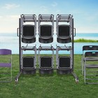Folding Chair Rack Dolly Cart Table Storage Rack Desk Chairs Cart Trolley