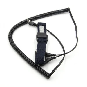 Dual-circuit Anti-static Wriststrap Discharge Cable Protect PC Phone From Static - Photo 1/5