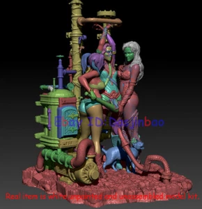 Harley Quinn Poison Ivy 1/16 Figur 3D Druck ModelKit unbemalt unmontiert 15cm - Bild 1 von 8