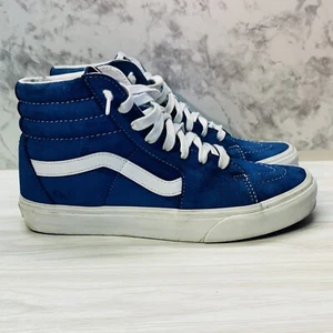 VANS Sk8 Hi Top Off The Wall Womens Size 9.5 Men’s (8) Blue/white - Picture 1 of 5