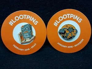 LOOTPINS Januar und Februar 2016 - INVASION & DEAD PINS - NEU @ - Bild 1 von 2