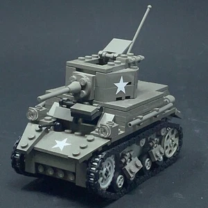 Brick Brigade M1 Stuart Deluxe Prototype - Assembled - One of a Kind - Rare - Picture 1 of 9