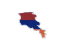 Parche Bordado Insignia Plancha Sobre Costura Ropa Aplique Mapa Bandera Armenia - Imagen 1 de 1