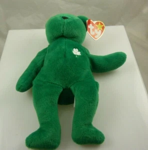 Ty Erin bear green Bday March 17, 1997 beanie babies St Patrick's Day - Picture 1 of 8