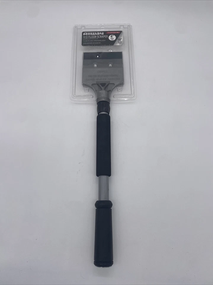 Allway 地板刮刀重型 18 英寸手柄 4 英寸刀片 FS18 07220 免运费 — 第 1/1 张图片