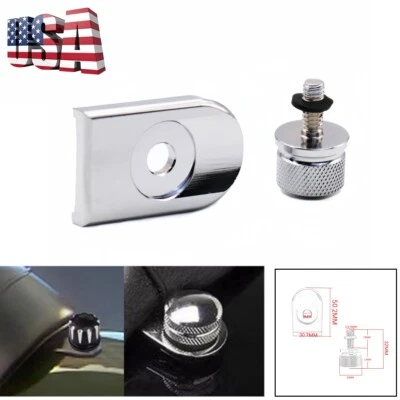 Cubierta de perilla de montaje de tornillo de asiento trasero para Harley Touring Softail Foto 1 de 4