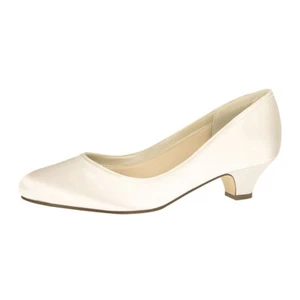 Rainbow Club Paula Brautschuhe Hochzeit Pumps Satin Gr. 42 Ivory / Creme - Bild 1 von 3