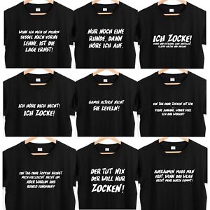 Gamer Sprüche T-Shirt Zocken Fun Shirt Ironie Sarkasmus lustig witzig
